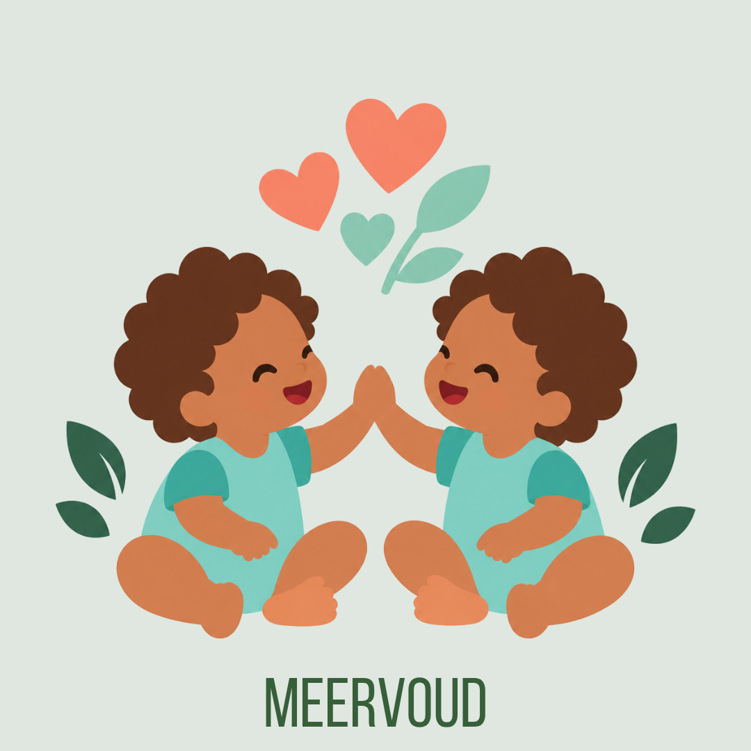 Maandelijkse ontmoetingen en steun voor ouders van een tweeling of meerling.