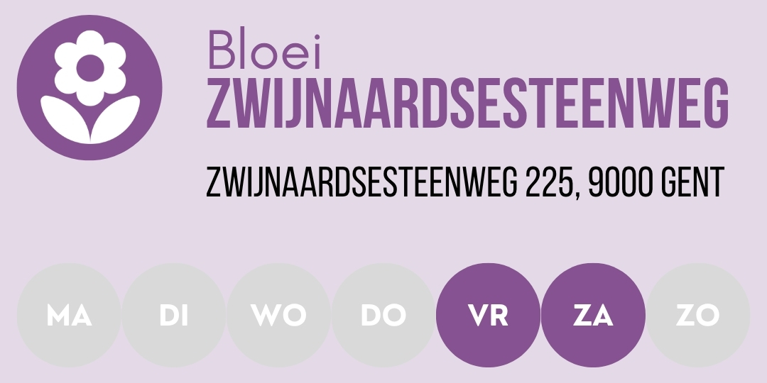 Zwijnaardsesteenweg Bloei